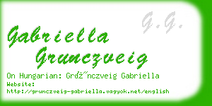 gabriella grunczveig business card